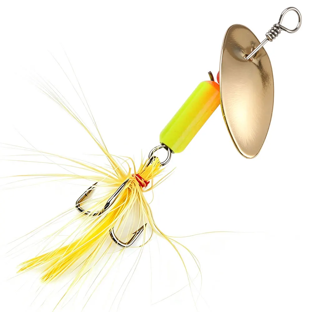 Señuelo cuchara trucha con cebo giratorio y lentejuelas jig - imagen 2