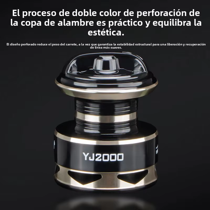 Carrete spinning ultraligero DEUKIO – 5.2:1 y 6kg de arrastre - imagen 3
