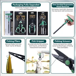 Mochila de pesca Goture con carrete y herramientas – equipo completo