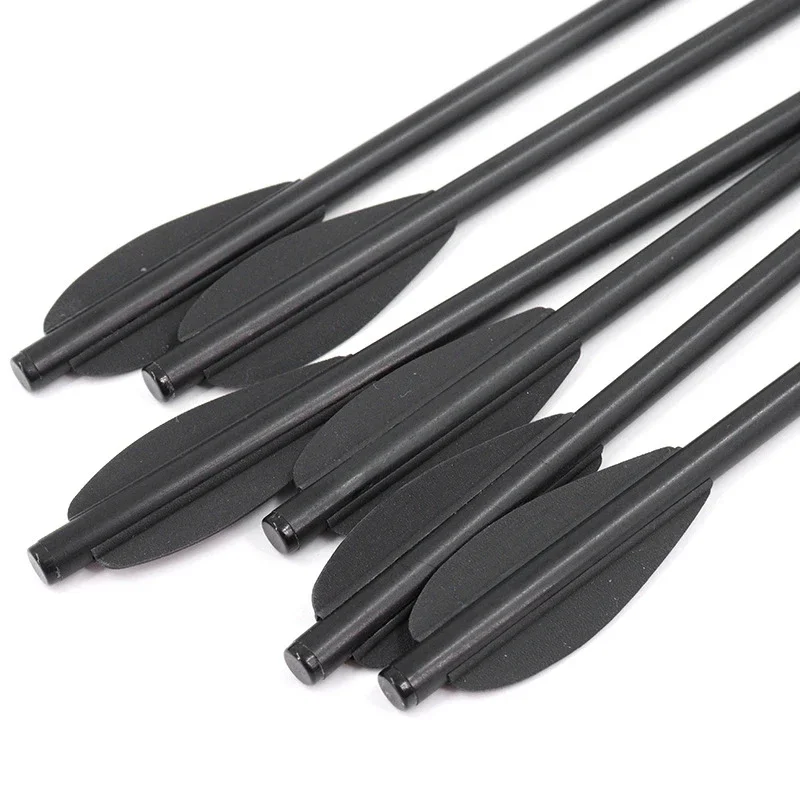 Flechas cortas negras con eje de aluminio y punta de acero - imagen 3