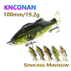 Swimbait multiarticulado Glide S de natación lenta para trucha