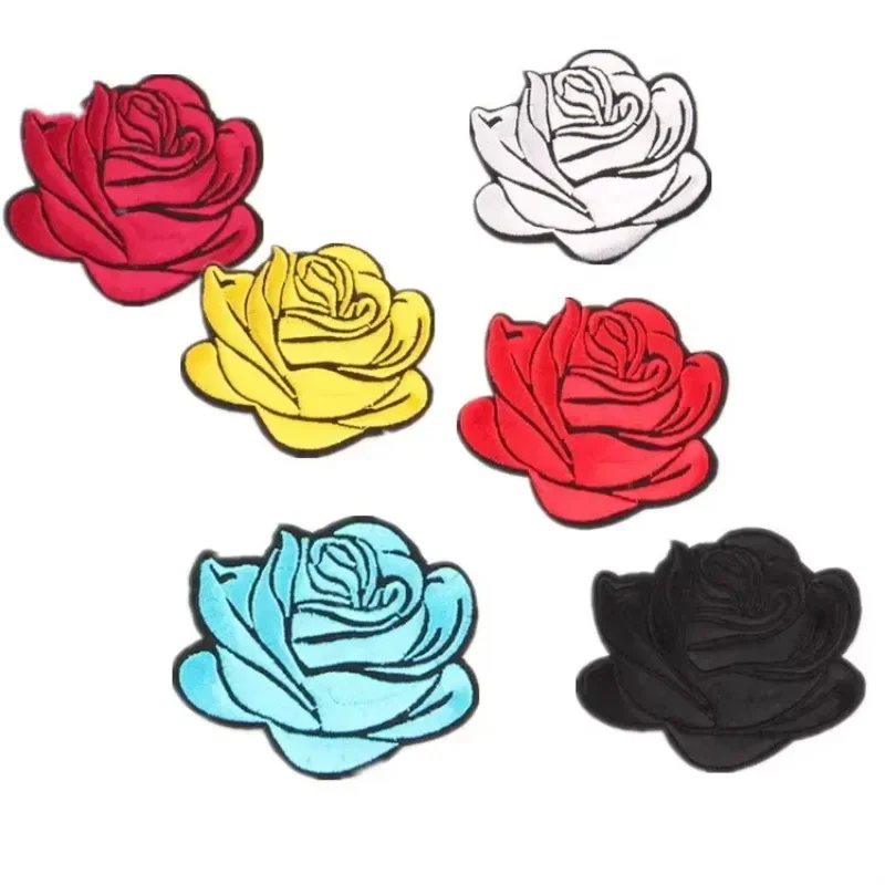 Parches termoadhesivos con rosas – Apliques de tela para ropa - imagen 3