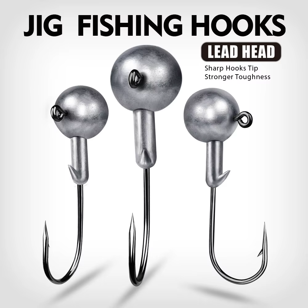 Anzuelos Jig Head con púas y bola redonda 1-20g para vinilo - imagen 5