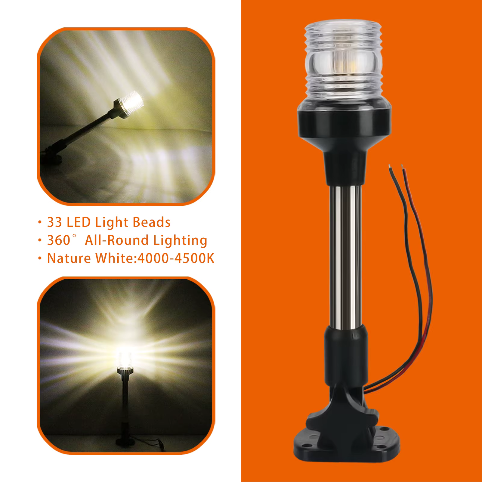 Luz LED plegable de anclaje – Ideal para pesca desde barco - imagen 5
