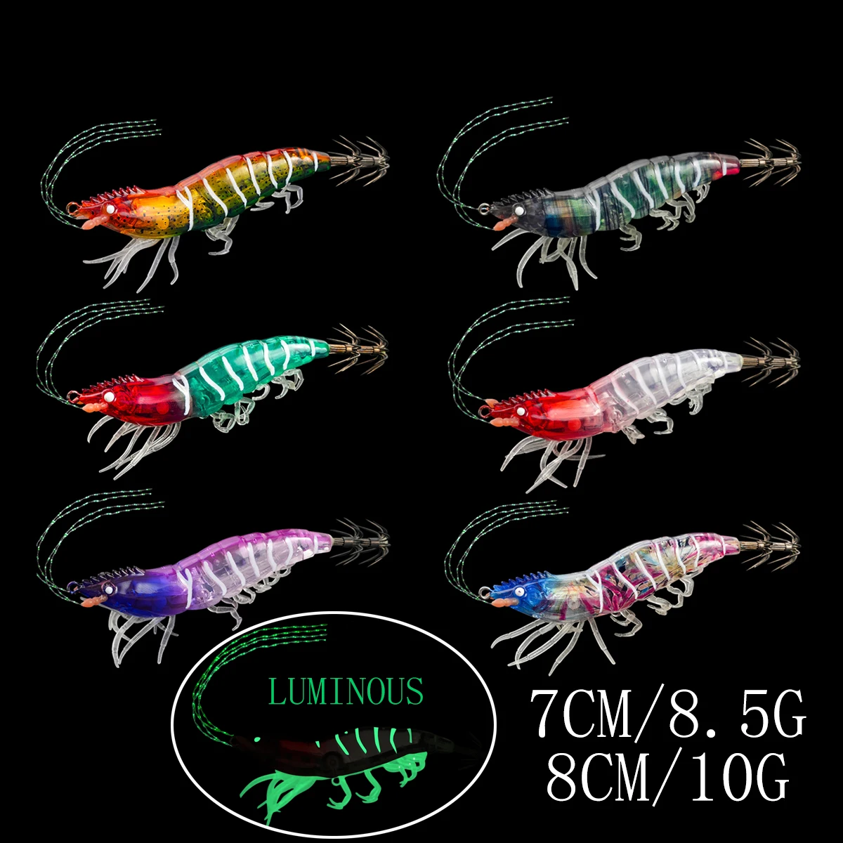 Señuelo Egi de camarón jig para calamar en agua salada - imagen 2