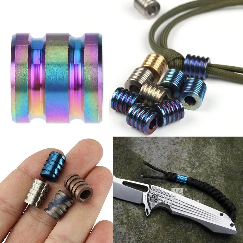 Cuchillo EDC colgante con paracord de titanio y aleación - imagen 3