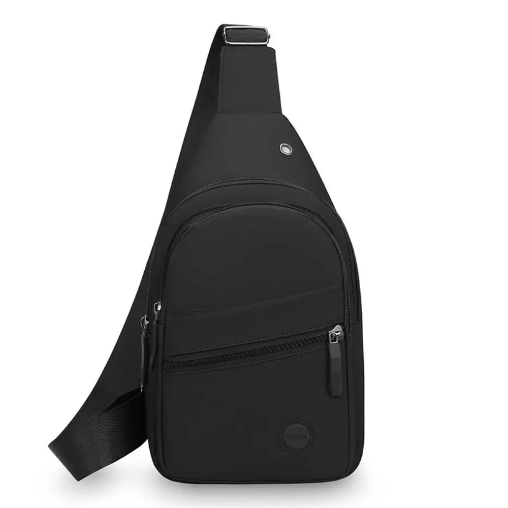Bolso de pecho impermeable multibolsillo Oxford con auriculares - imagen 4