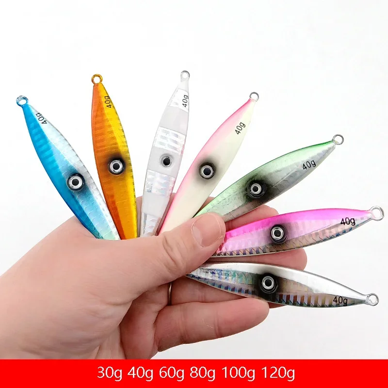 Topline Metal VIB – Señuelo luminoso jigging para carpa y lubina 40-200g - imagen 4