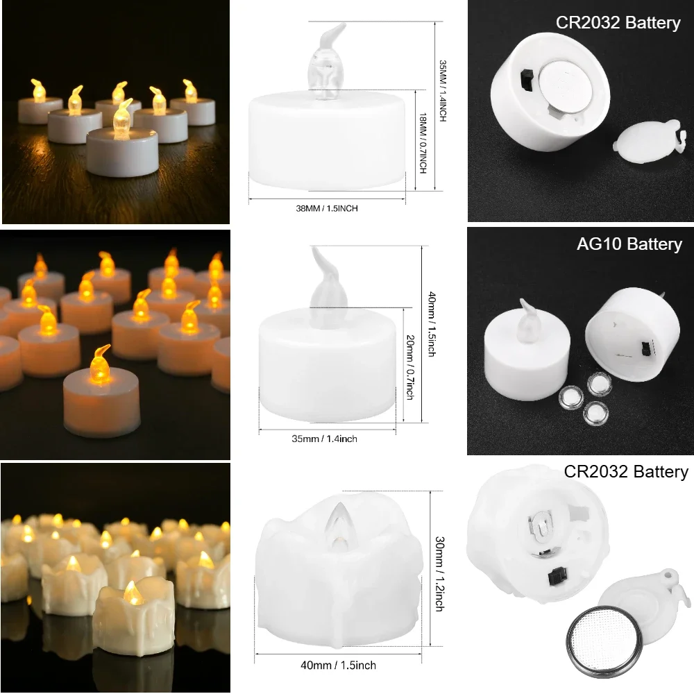 Velas votivas LED para propuesta de boda y decoración romántica - imagen 5