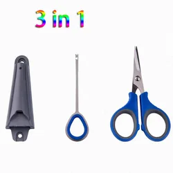 Tijeras de pesca de acero inoxidable multifuncion 3 en 1 para PE