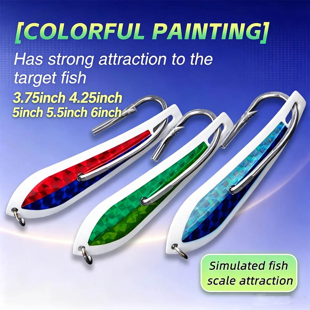 FISHINGFANS Cuchara señuelo acero carbono – alta mar hundimiento lento - imagen 2