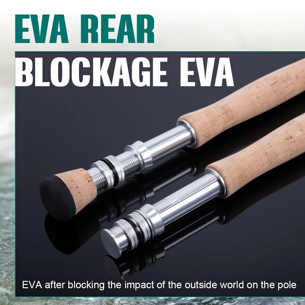 Goture caña de pesca fibra de carbono 2.7m – 4 secciones para trucha y lubina - imagen 2