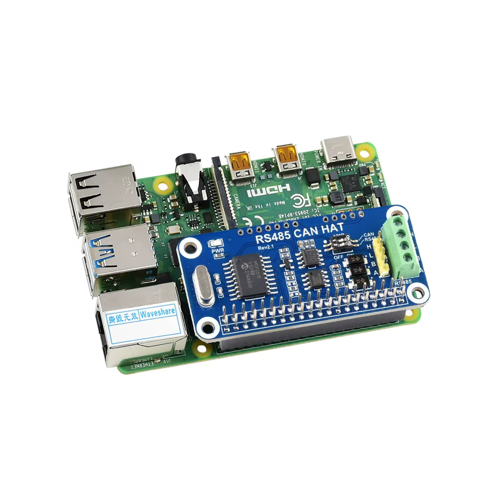 HAT RS485 CAN Waveshare para Raspberry Pi 5 4B 3B Zero - imagen 2