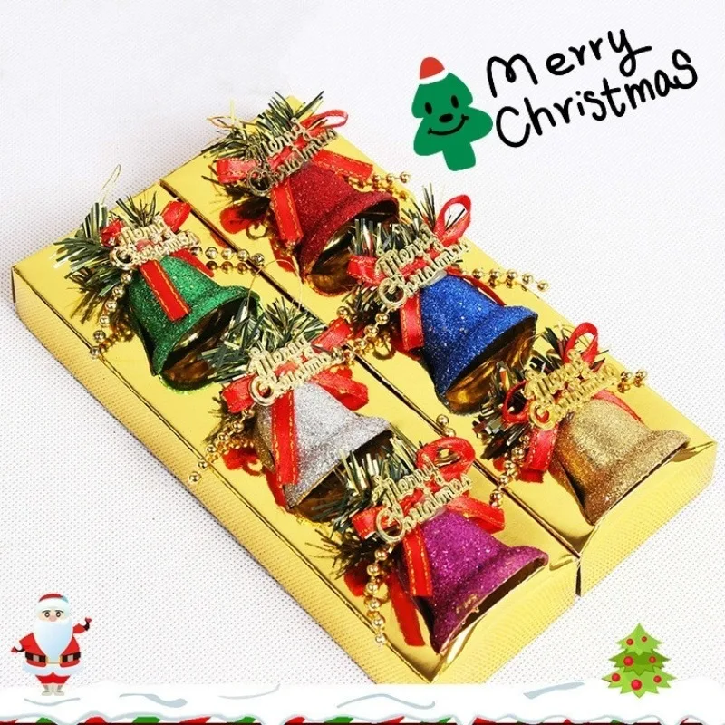 Campana navideña colgante para árbol y decoración de fiesta - imagen 2