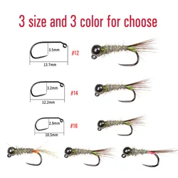 Anzuelos mosca bead head Vtwins Euro Perdigon – hundimiento rápido