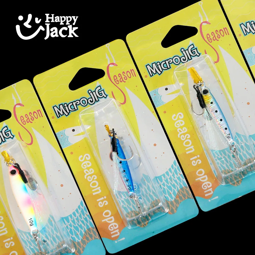 HappyJack Micro Jig para Shore Casting – Señuelo de agua salada