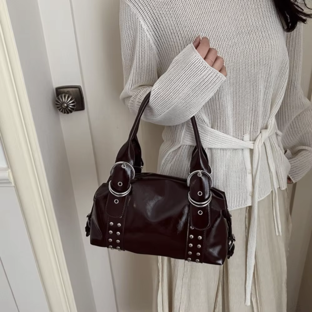 Bolso de Hombro Vintage en Cuero PU para Mujer – Gran Capacidad - imagen 5