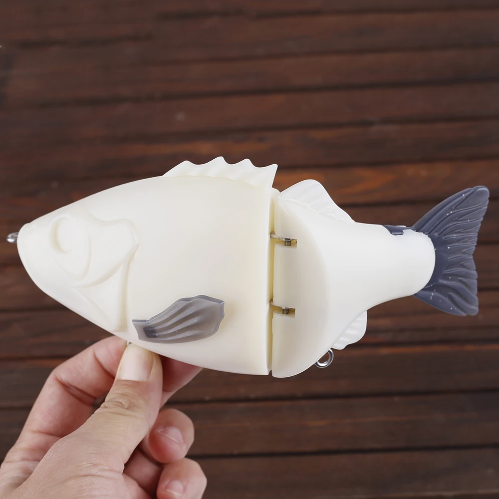Señuelo Swimbait blanco Dr.Holife para lubina, bulegill artificial - imagen 2