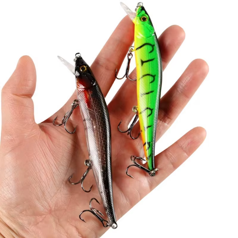 Señuelo Duro Minnow 3D Real Eyes – Anzuelos triples lubina y lucio - imagen 5