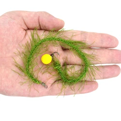 Hair rig trenzado Real Weed para método feeder carpa