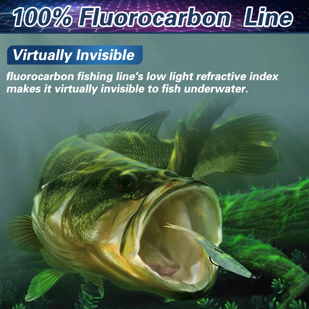 ZUKIBO Fluorocarbono – Línea de pesca alta resistencia material japonés - imagen 5
