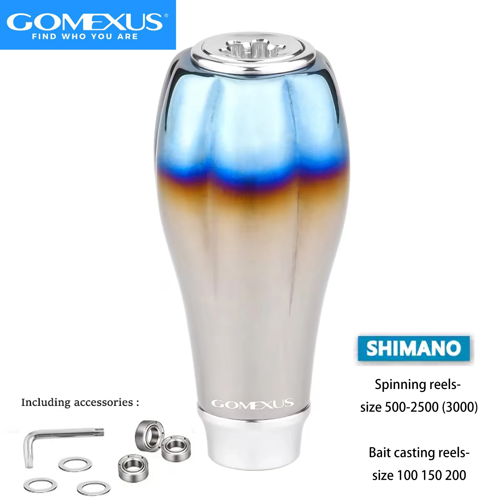 Perilla de manillar Gomaxus Galaxy Titanium para Daiwa/Shimano - imagen 3