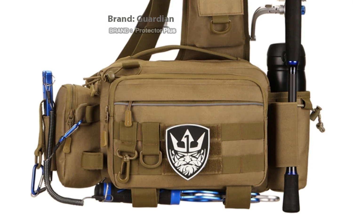 Bolso multifuncional para pesca con diseño de un solo hombro