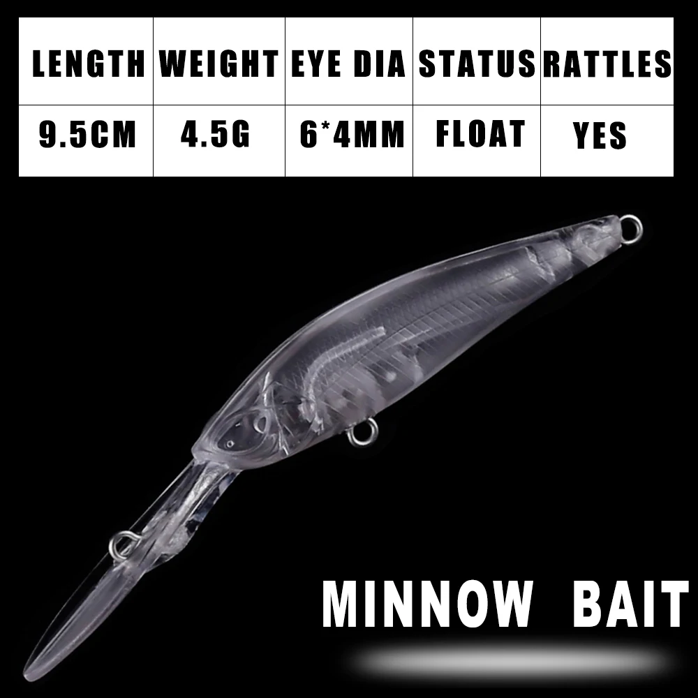 Cuerpo rígido de plástico ABS del señuelo DIY
