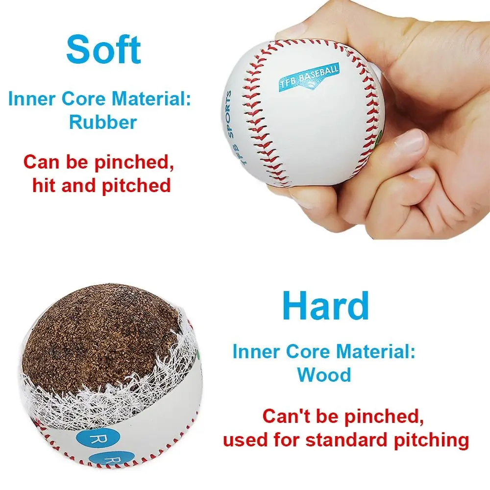 Béisbol estándar de 9 pulgadas para práctica de lanzamiento