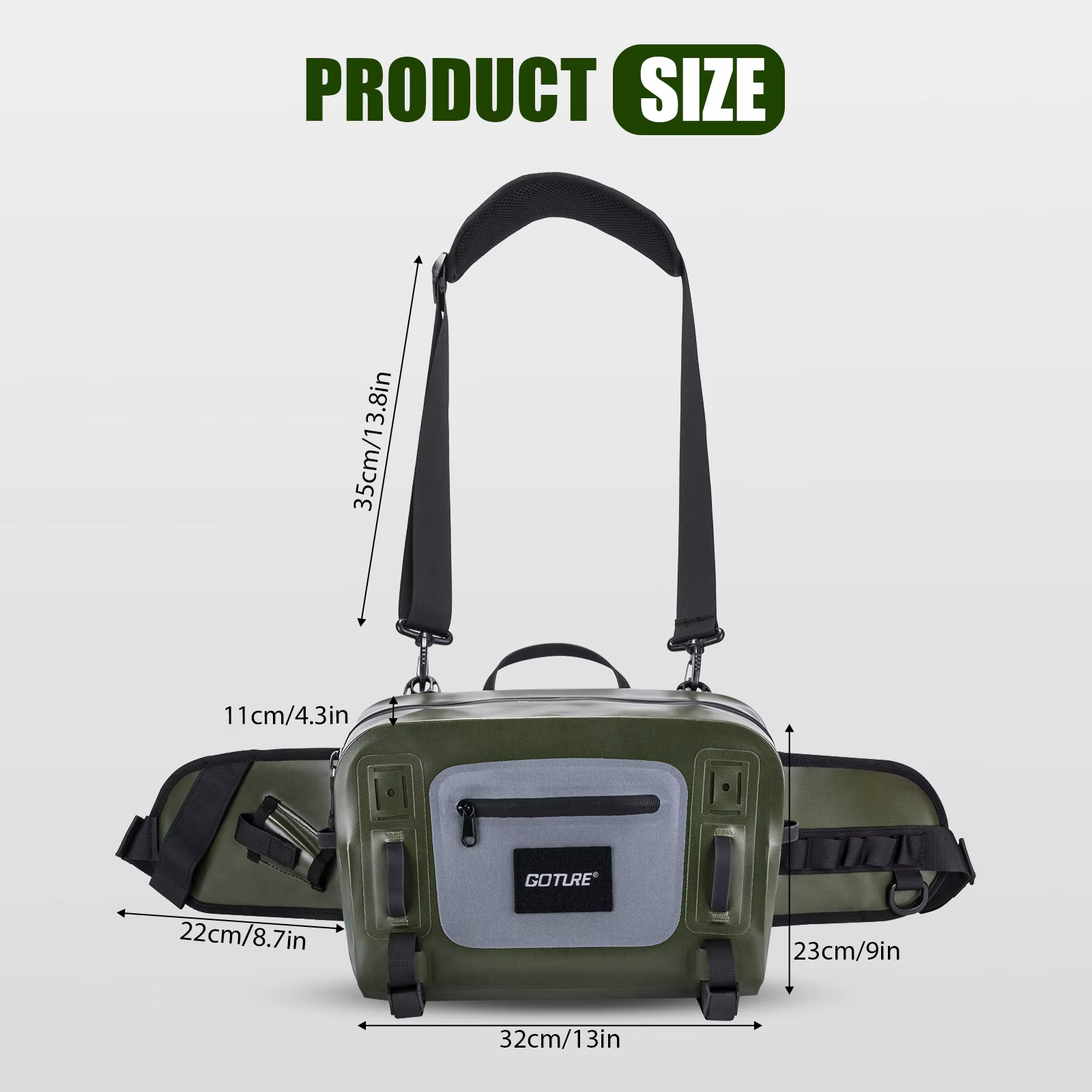 Goture Riñonera Impermeable IPX8 para Pesca Mosca - imagen 5