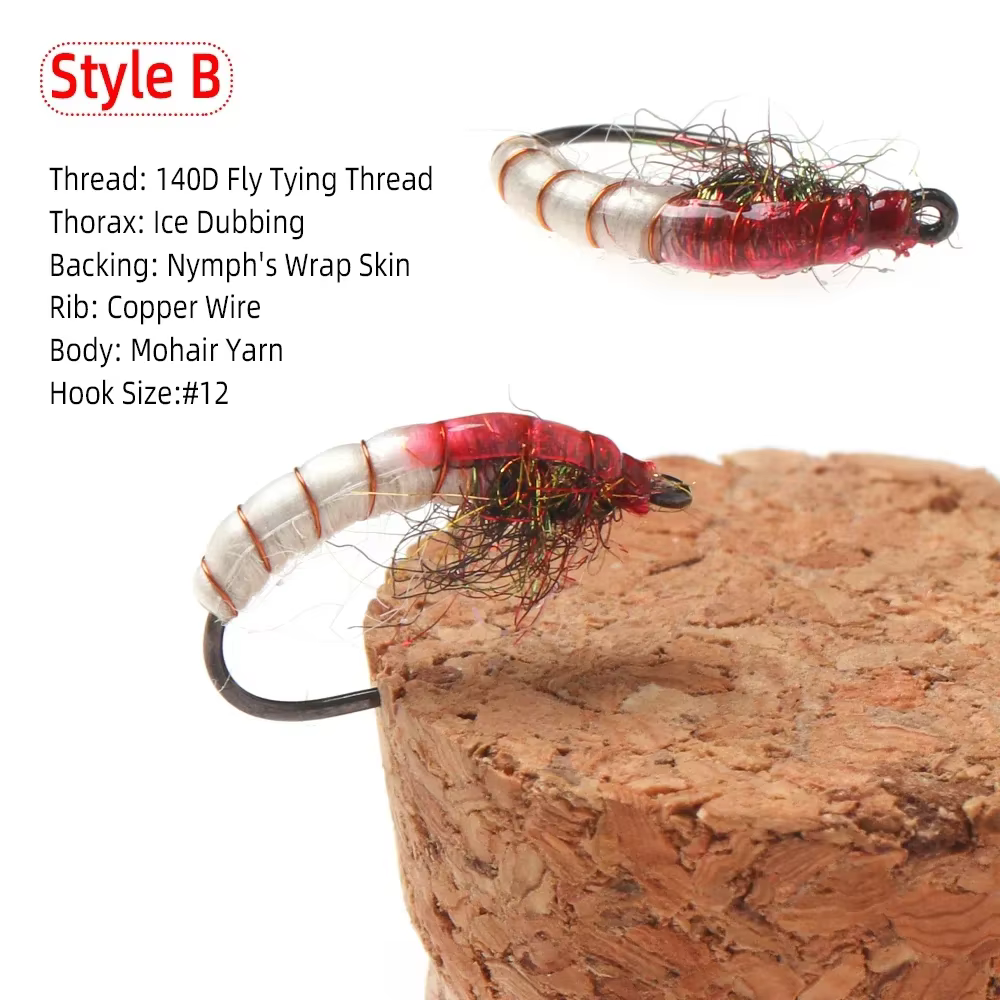 Wifreo Moscas realistas: Caddis, ninfa y scud para pesca de mosca - imagen 3
