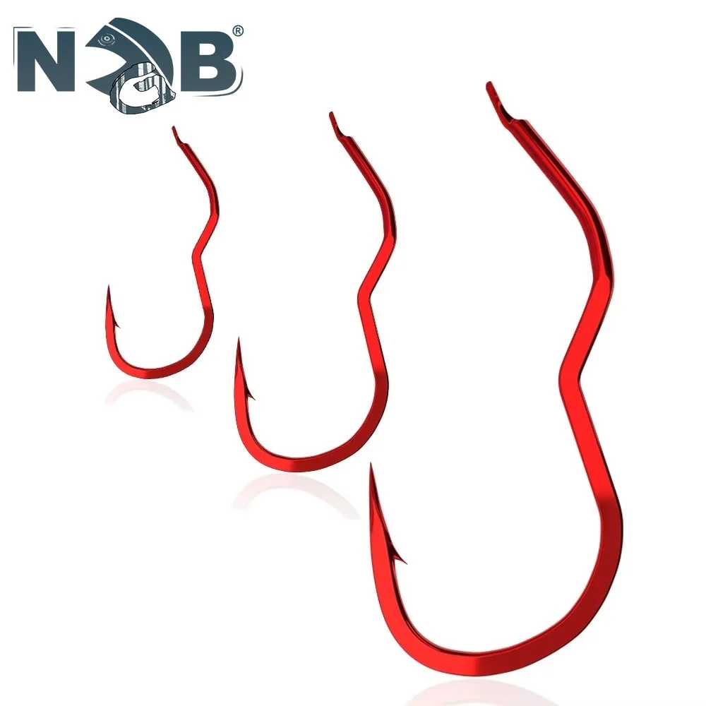 Anzuelos NGB de acero alto carbono para carpa – punta afilada - imagen 2