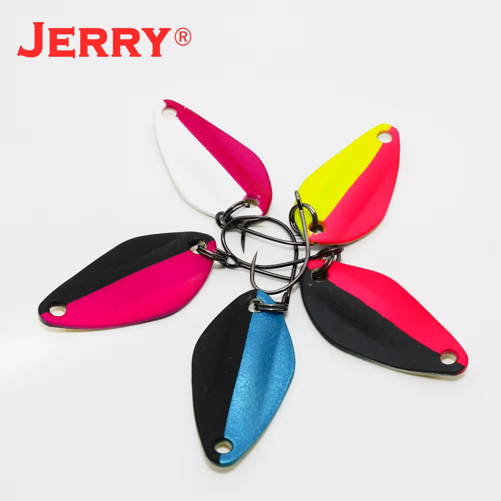 Jerry Auriga-cuchara micro ancha para trucha colores UV brillante - imagen 5