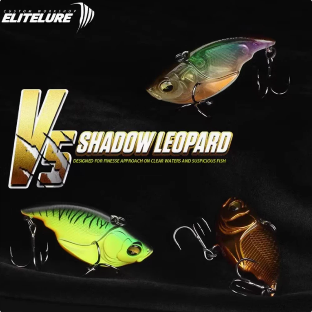 EliteLure V5 VIB Crankbait sin labio para lubina y lucio - imagen 4