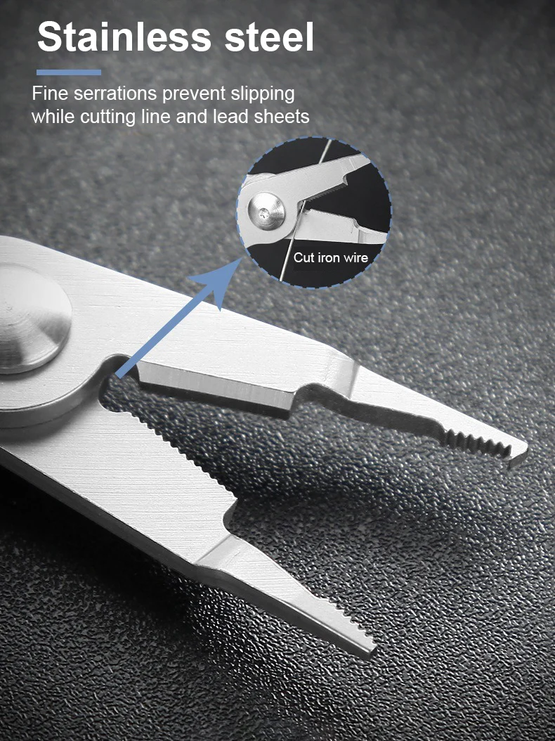 Alicates y tijeras mini para pesca con mosca: cortador de plomo - imagen 5
