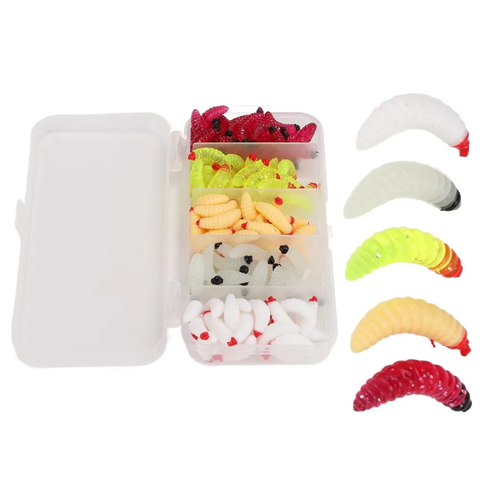 Señuelos de vinilo PVC tipo gusano para pesca en lago - imagen 3