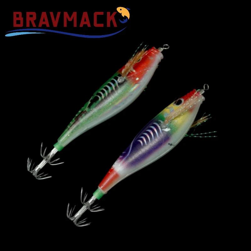BRAVMACK Jibionera luminosa efecto arcoíris para calamar - imagen 2