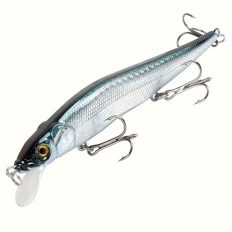 Minnow Artificial con 3 Anzuelos Triples – Señuelo para Lucio y Carpa - imagen 3