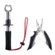 Goture Pinza de pesca de acero inoxidable y alicates – Labios corrosión - imagen 4