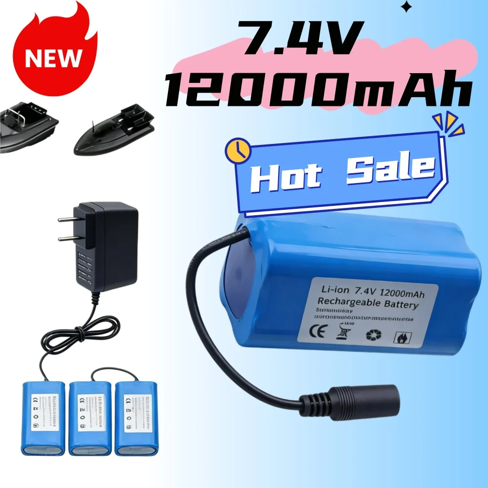 Vista frontal de la batería y su cargador USB