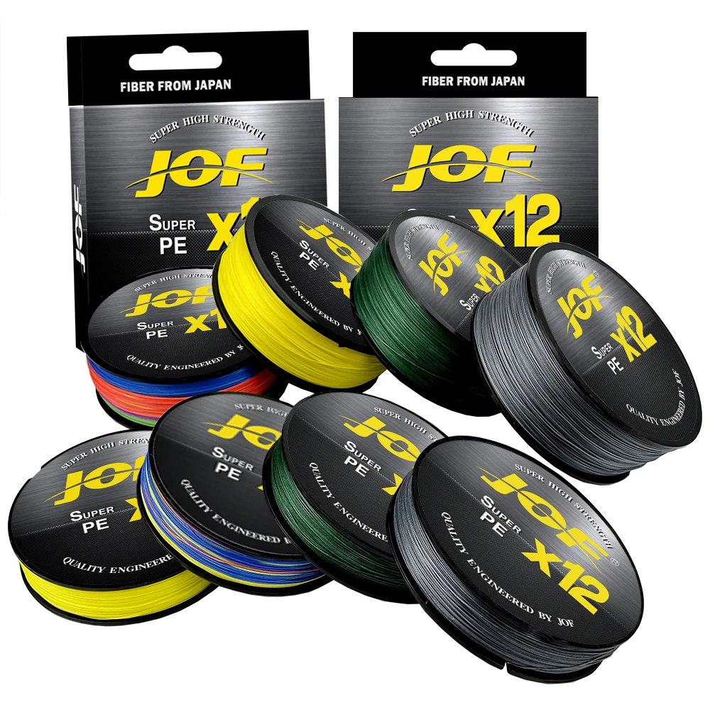 JOF X12 Sedal Trenzado PE – Alta resistencia para pesca deportiva