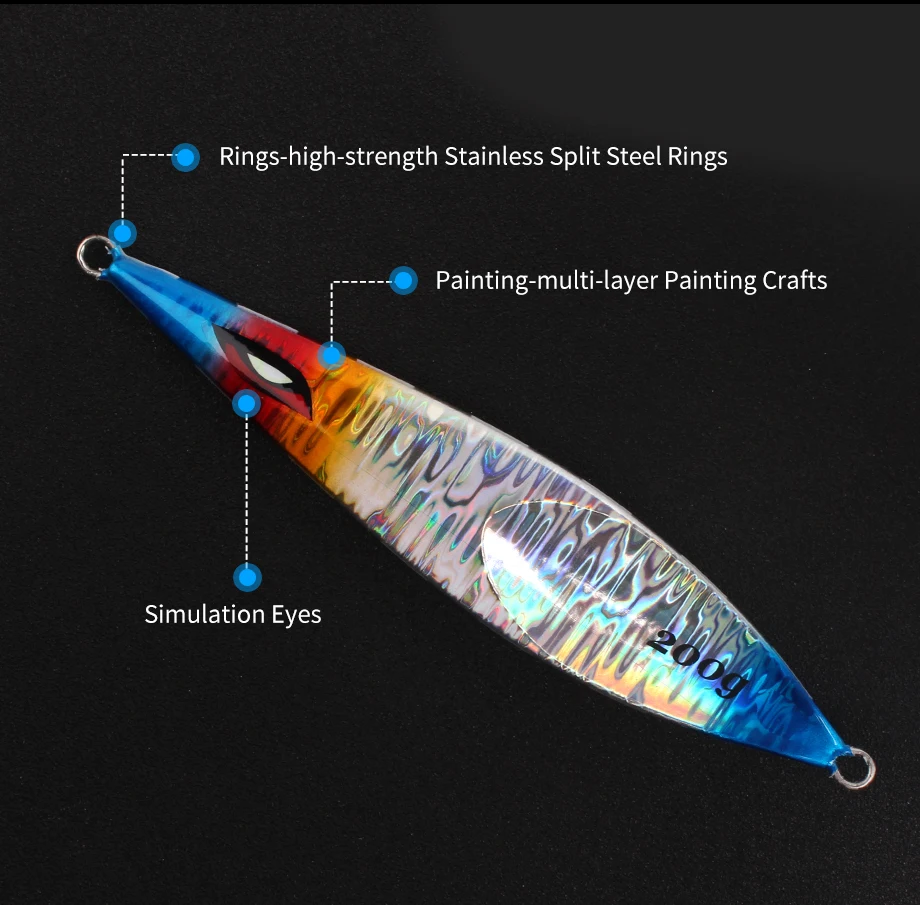 Aplicación del señuelo para pesca de lubina