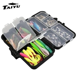 Kit de señuelos blandos y anzuelos swimbait realista en caja