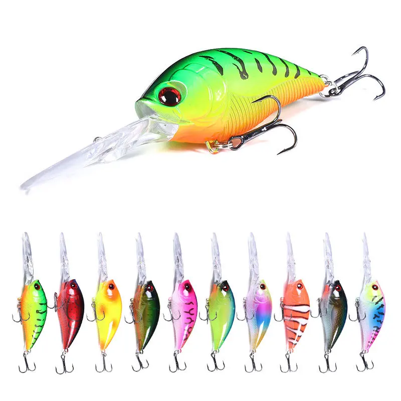 Long Lip Minnow 12,5 cm wobbler 3D artificial – Impresión 3D para pesca - imagen 3