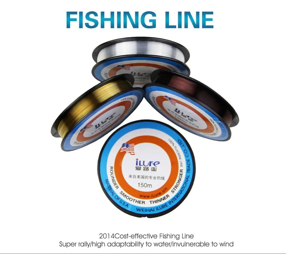 Bobina de línea de pesca ilure de 150 metros en fluorocarbono