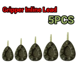 Plomos carpfishing acanalados camuflados antienganche para corrientes