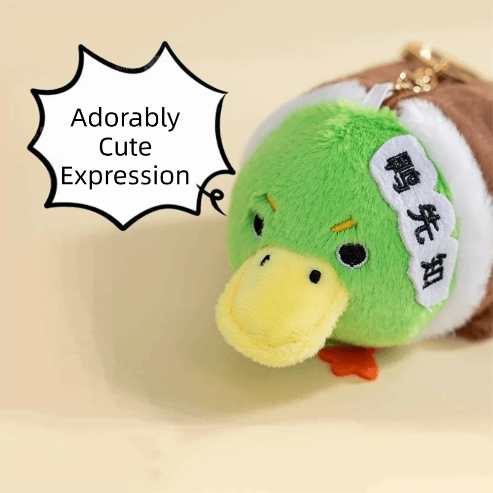 Llavero colgante kawaii suave y peludo de búho y cocodrilo - imagen 5