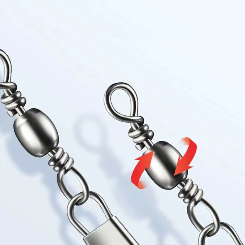 Giratorios Snap Fastlock JSFUN – Con rodamiento para pesca