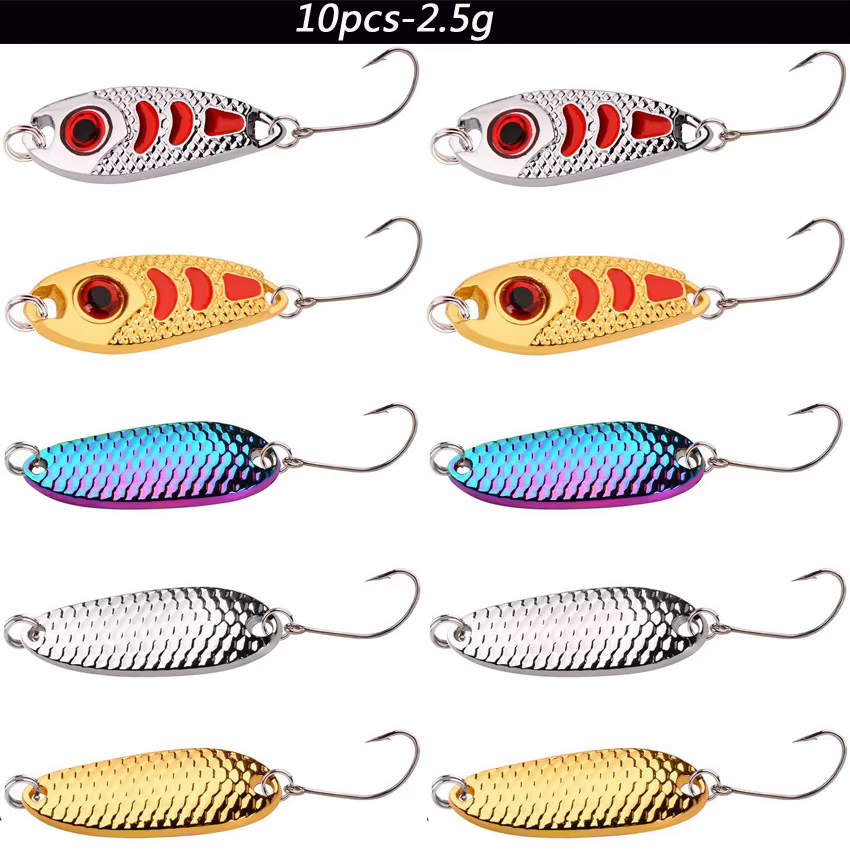 Cucharas Spinner para trucha, perca y lucio