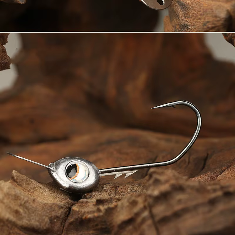Anzuelo jig head plomado minnow con anzuelo 4X reforzado para fondo - imagen 5